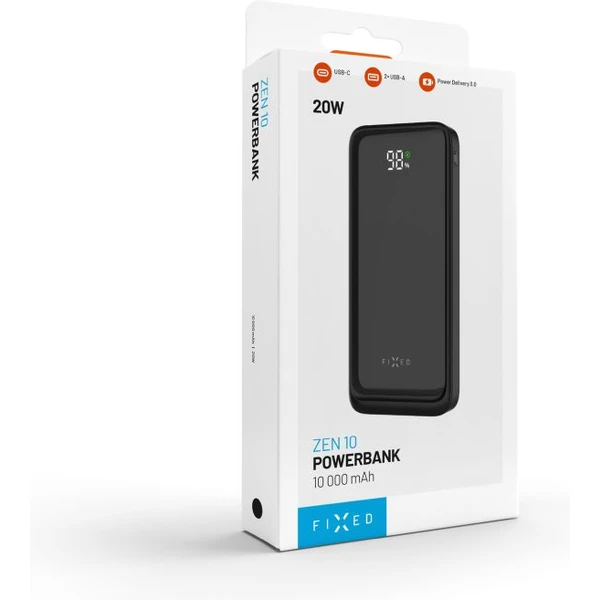 FIXED Zen2 10 powerbanka s LCD displejem a PD 20W, 10 000 mAh, černá - Powerbanky - Obrázek 34e481f2d8a242dc99b98d08b206b6fe