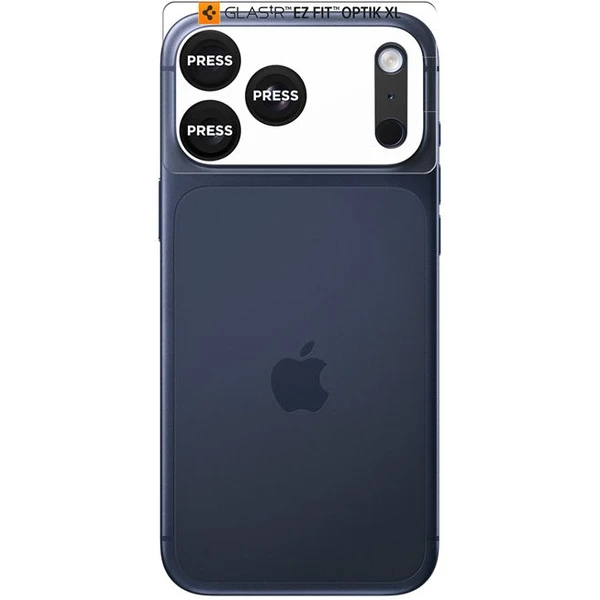 Spigen Glass tR EZ Fit Optik Pro XL sklo na fotoaparát iPhone 17 Pro Max černé - Ochranné folie a skla - Obrázek 34e6f706c45744f0aba59914eda9d00b