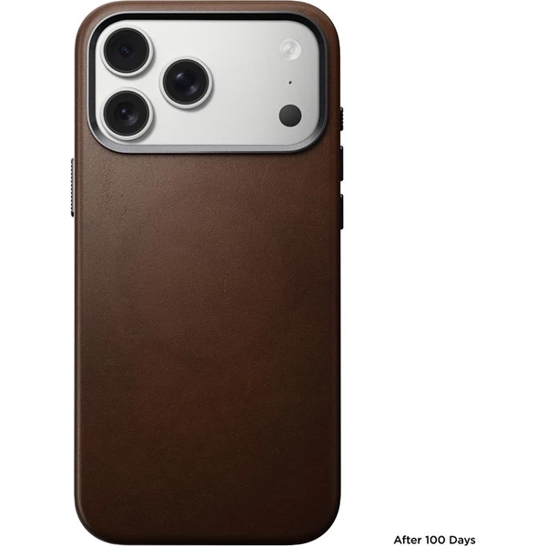 Nomad Traditional Leather Case MagSafe kožený kryt iPhone 17 Pro Max Brown - Pouzdra - Obrázek 34f5159e2c7143ab92b6f930c7b88af2