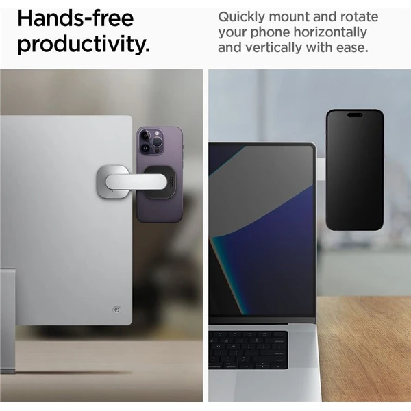 Spigen OneTap Monitor/Laptop Mount S312 nalepovací MagSafe držák stříbrný - Držáky - Obrázek 3510b37024d9454a81a07a30f31e2e04
