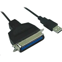 PremiumCord USB-A/LPT kabel 1,5m černý - Kabely a redukce
