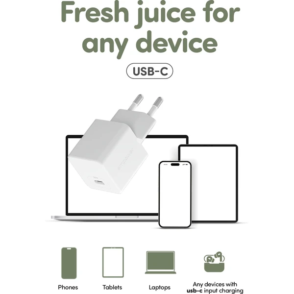 PanzerGlass® empower nabíječka Turbo GaN (30 W) 1x USB-C, bílá - Nabíječky - Obrázek 353J000K01