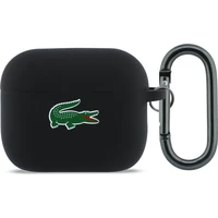Lacoste Liquid Silicone Croc Logo pouzdro AirPods Pro 3 černé - Pouzdra