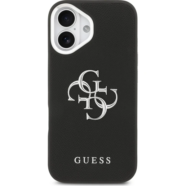 Guess PU Grained 4G Metal Logo kryt iPhone 17 černý - Pouzdra - Obrázek 357a0ce556e84e7eb7584b9c7616e734