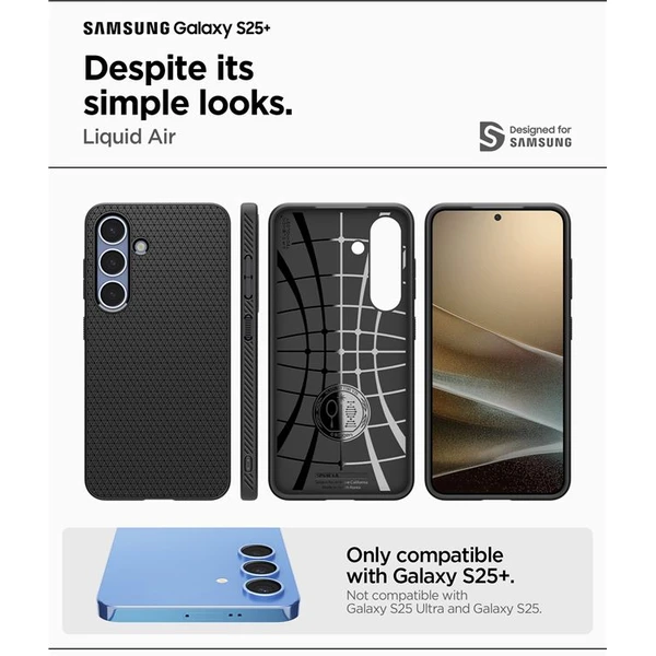 Spigen Liquid Air kryt Samsung Galaxy S25+ černý - Pouzdra - Obrázek 357a47644a134f6188e22ae587a0f4cf