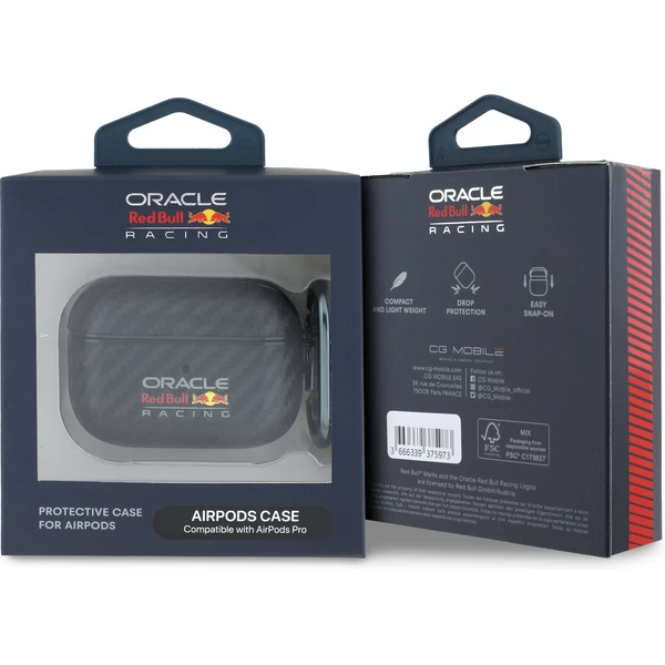 Oracle Red Bull Racing PU karbonové pouzdro pro AirPods Pro černý - Pouzdra - Obrázek 35922abd011e47cf95bd76bbdf9c8c65