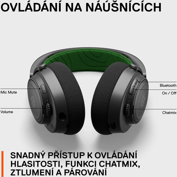 SteelSeries Arctis Nova 7X herní sluchátka bílá - Sluchátka - Obrázek 35FJ300401