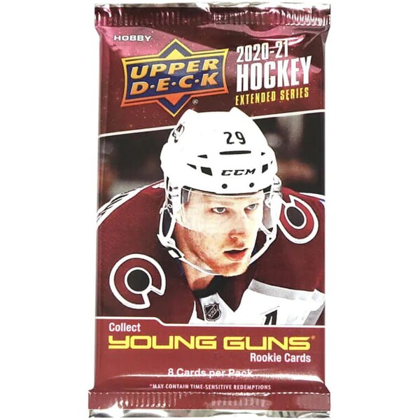 Hokejové karty Upper Deck - 20-21 Deck Extended Series Hockey Hobby Balíček