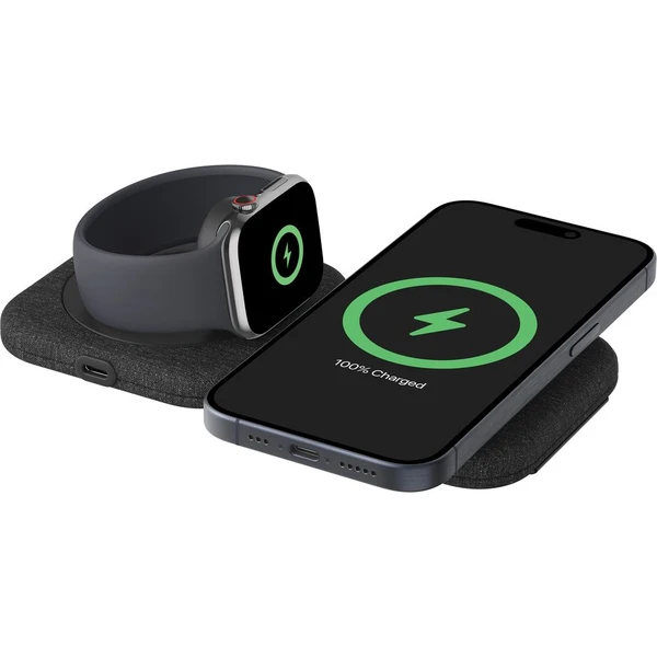 Belkin BOOST CHARGE™ PRO Qi2 15W 2v1 Bezdrátová MagSafe cestovní podložka pro iPhone/Apple Watch/Air - Nabíječky - Obrázek 35ZM000K01