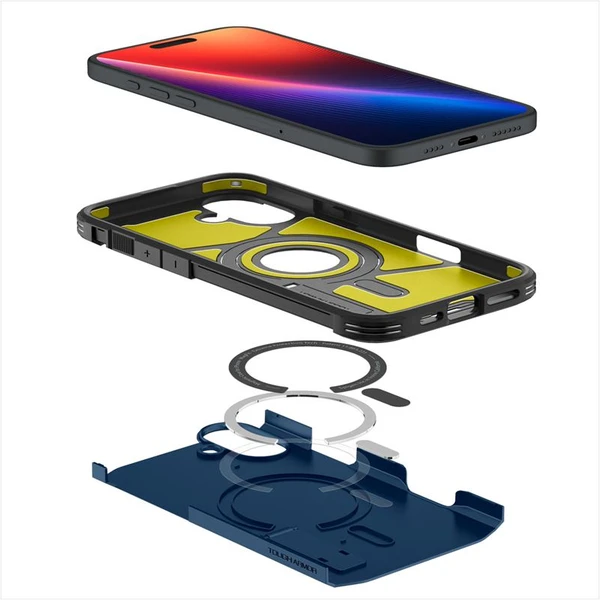 Spigen Tough Armor MagSafe kryt iPhone 16 navy blue - Pouzdra - Obrázek 35ab0900af30495f9154077a6e942e01