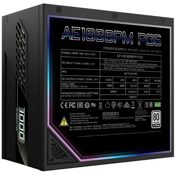 GIGABYTE AORUS ELITE P1000W 80+ Platinum černý - Zdroje - Obrázek 35cc4db63877480ea23d2696017154ff