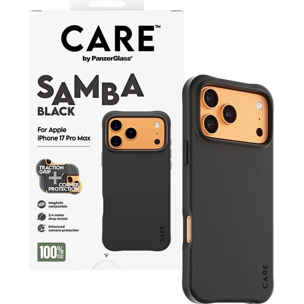 PanzerGlass® CARE Samba kryt s MagSafe Apple iPhone 17 Pro Max Black - Pouzdra - Obrázek 35d25678e81242c999ee660570674b6a