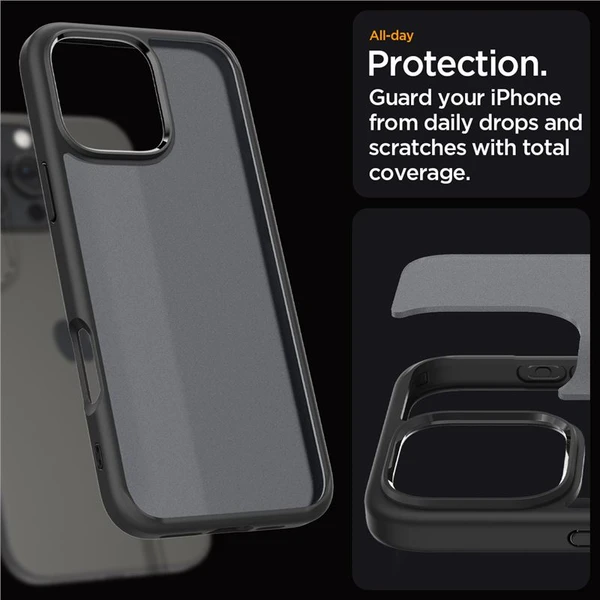 Spigen Ultra Hybrid kryt iPhone 16 Pro frost black - Pouzdra - Obrázek 35d73cbe4fb943dca050b2fc991acfc2