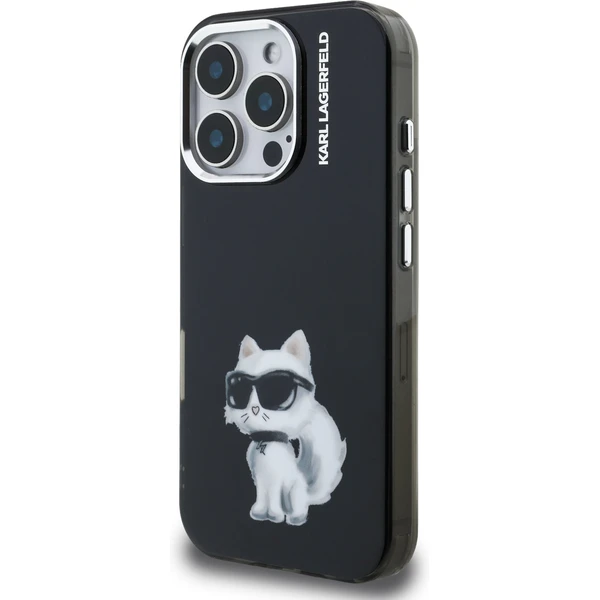 Karl Lagerfeld IML Aquarelle Choupette kryt iPhone 16 Pro černý - Pouzdra - Obrázek 35fe4dd9806245f58a18008897519549