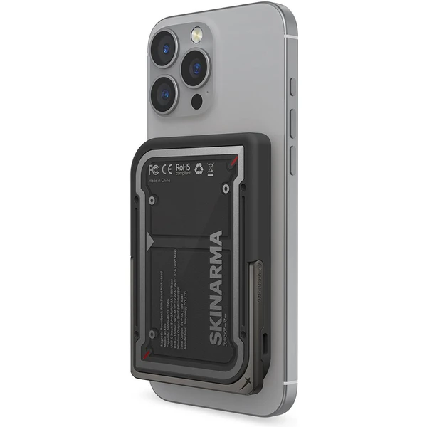 SKINARMA Nexus Mecha MagSafe powerbanka se stojánkem, USB-C, PD (5000 mah) černá - Powerbanky - Obrázek 36159f8e3ed84cecbc8e38971479c53f