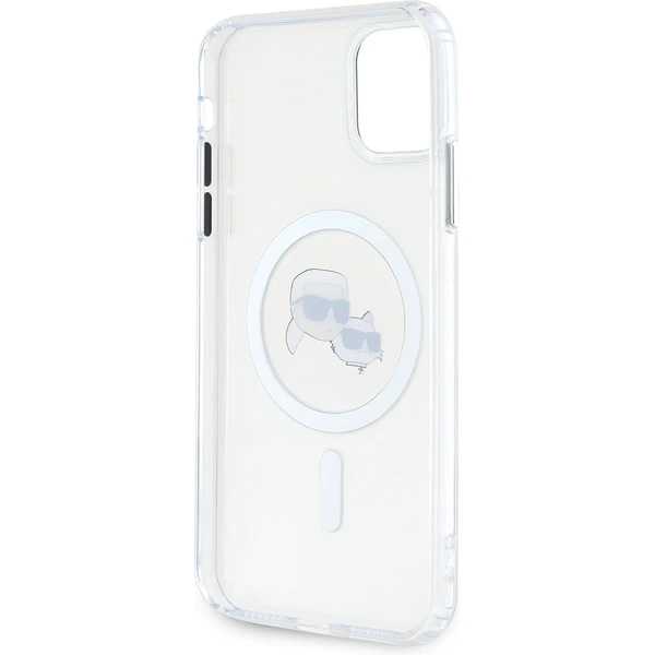 Karl Lagerfeld IML K&CH Heads Metal Frame MagSafe zadní kryt pro iPhone 11 čirý - Pouzdra - Obrázek 362525c6ecf34f5f93790300bf46d3f1