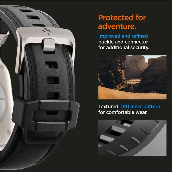 Spigen DuraPro Armor PU řemínek Apple Watch Ultra 49/45/44/42mm černý - Řemínky - Obrázek 36279eab89544403a38873d380c2e215