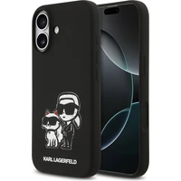 Karl Lagerfeld Liquid Silicone K&CH Sketch MagSafe kryt iPhone 17 černý - Pouzdra