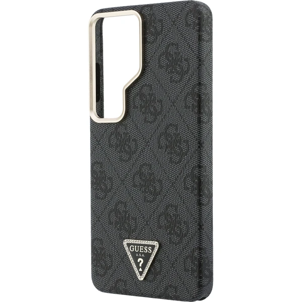 Guess PU Leather 4G Strass Triangle Logo Gold Frame Magnetic kryt Samsung Galaxy S26 Ultra šedý - Pouzdra - Obrázek 367065a9184341cb9403c589ca6cb9dd