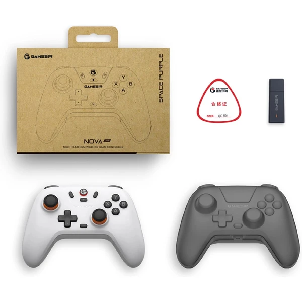 GameSir Nova Lite multiplatformní herní ovladač bílý (PC/Switch/mobile) - Herní ovladače - Obrázek 3696000J01