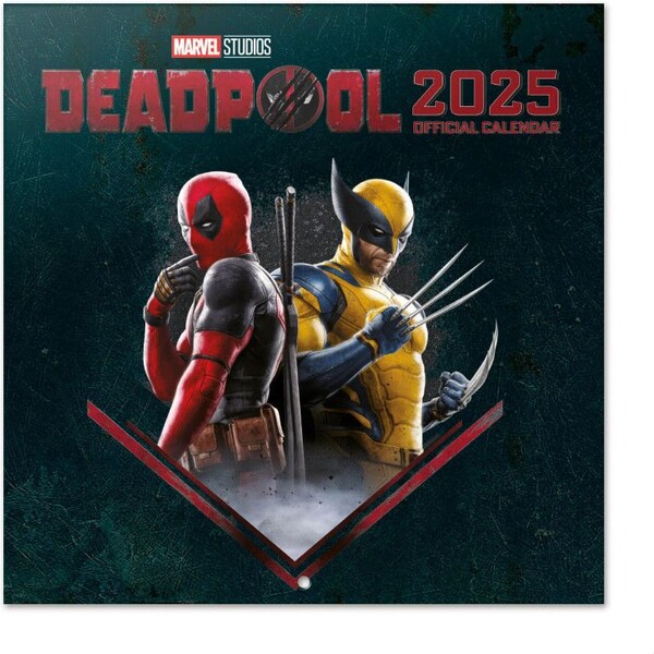 CurePink Oficiální nástěnný Marvel Comics Deadpool s plakátem SQ 30 x 30|60 cm [CP25010] 2025