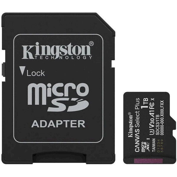 Kingston MicroSDXC 1TB Canvas Select Plus SDCS3/1TB