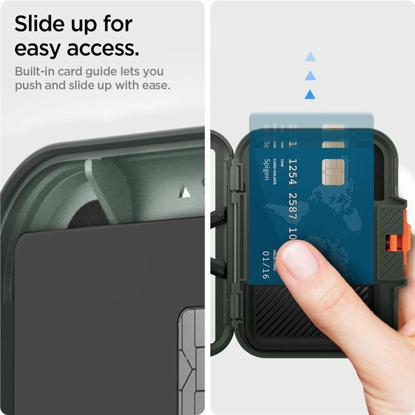 Spigen Lock Fit MagSafe Wallet peněženka tmavě zelená - Peněženky - Obrázek 36cd32ac9e0a495b9ad289b89d936d14