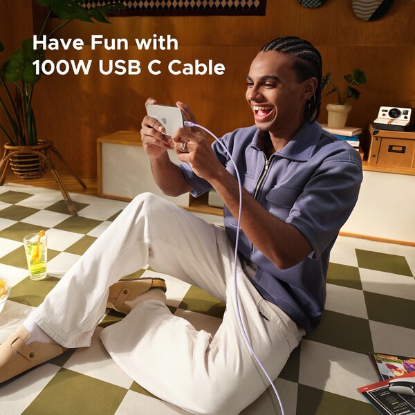 UGREEN Uno USB-C/USB-C napájecí kabel 100W 1m fialový - Kabely a redukce - Obrázek 36d3a7a8578e4f6b8eadb1bcd88d308c
