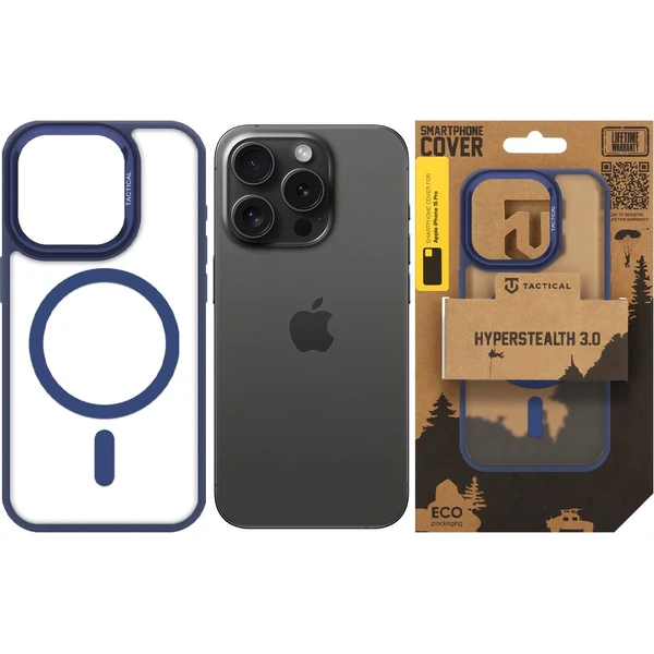 Tactical MagForce Hyperstealth 3.0 MagSafe kryt Apple iPhone 15 Pro Deep Blue - Pouzdra - Obrázek 36f9758f2dc1459f8341e25bf40fc643