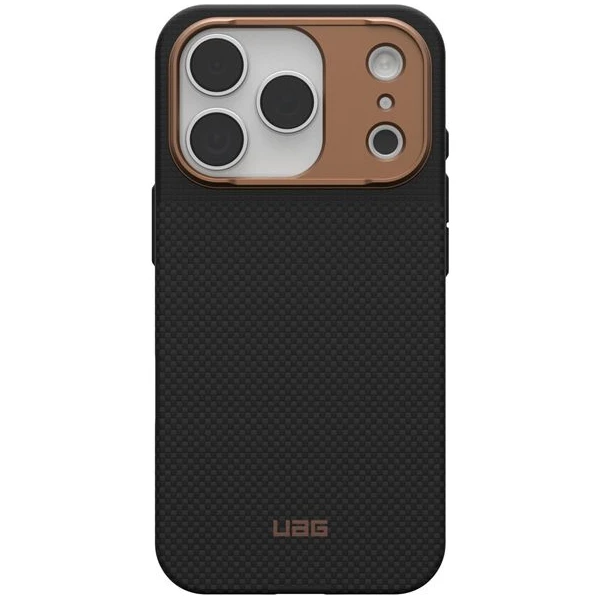 UAG Fibr Armr MagSafe kryt iPhone 17 Pro kevlar černý/bronzový - Pouzdra - Obrázek 372bd6a473c64fb6b5492ab28bd1604a