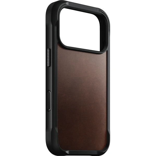 Nomad Rugged Leather (Horween) MagSafe kožený kryt iPhone 17 Pro/18 Pro Rustic Brown - Pouzdra - Obrázek 372e9f340ca94d55b25debd9598addcd