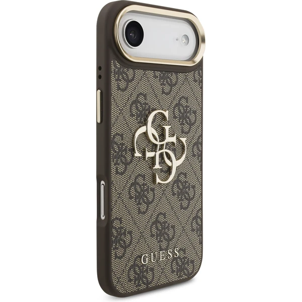 Guess PU Leather 4G Metal Logo Gold Frame kryt iPhone Air hnědý - Pouzdra - Obrázek 374b84e66e8745c7858fde686362870e