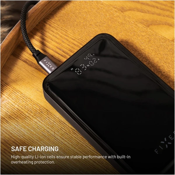 FIXED Zen 10 Pro powerbanka s LCD displejem, 30W, 10 000 mAh, černá - Powerbanky - Obrázek 37847e63a3d84f0291b145c5aec14325