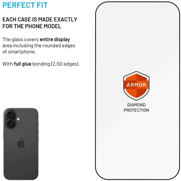 FIXED Armor 2,5D sklo s Anti-dust a AR vrstvou Apple iPhone 17 černé - Ochranné folie a skla - Obrázek 37927e8f04094cdd9dd6c2f6d3ecd1e2