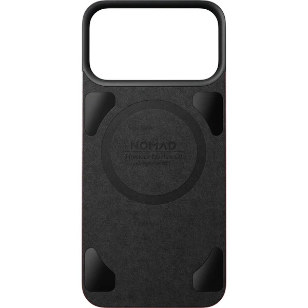 Nomad Magnetic Leather Back (Horween) MagSafe kožený kryt iPhone 18 Pro Max Burgundy - Pouzdra - Obrázek 3796da00b59943a8a0c05a665badd4db