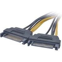 Akasa SATA adaptér 2 x SATA na 6pin PCIe - Kabely a redukce