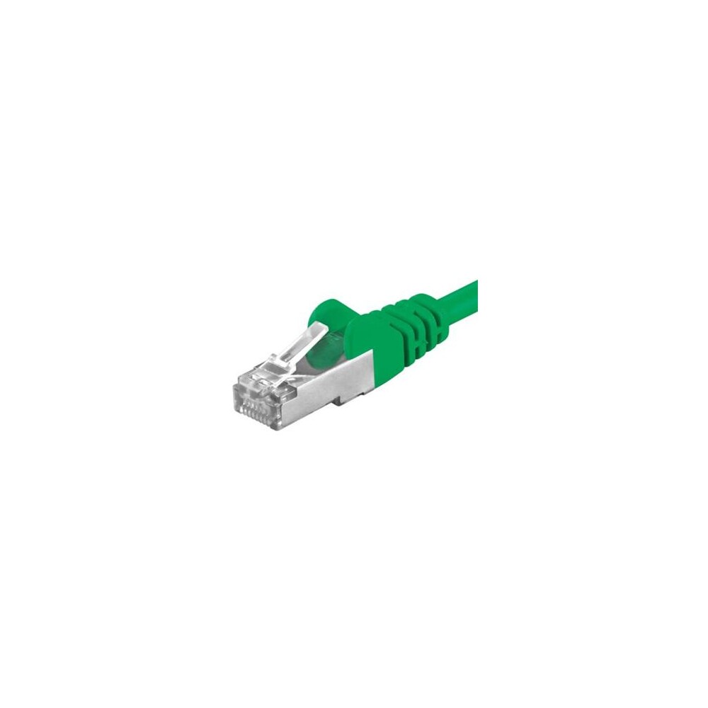 Premiumcord Patch kabel CAT 6a S-FTP RJ45-RJ45 AWG 26/7 1,5m zelený