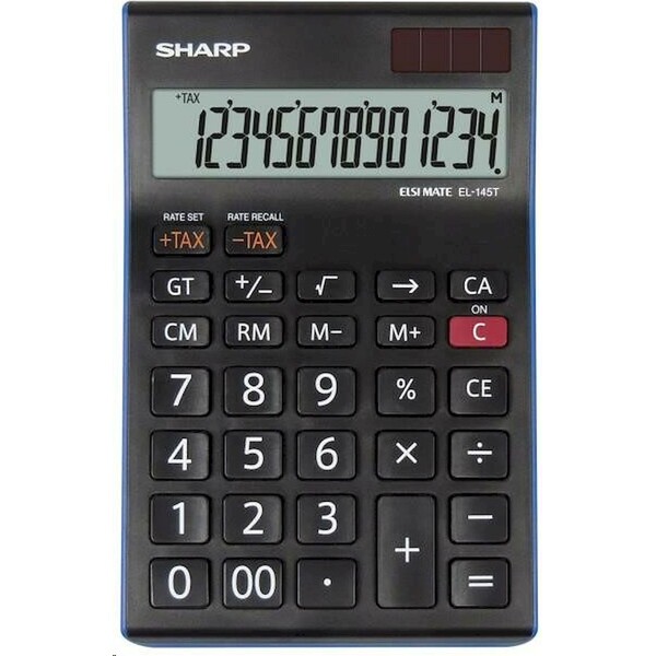 Stolní kalkulačka Sharp EL-145T, černá