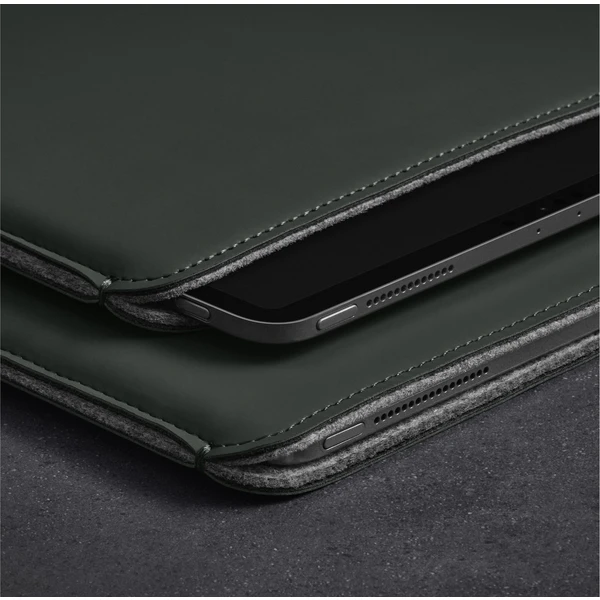 Woolnut Matte PU Sleeve pouzdro iPad Pro 12,9"/iPad Pro 13"/iPad Air 13" tmavě zelené - Pouzdra - Obrázek 37JR100501
