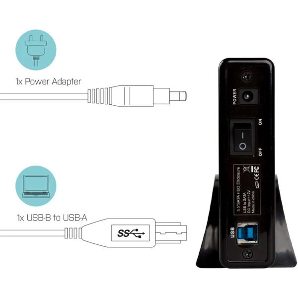 i-tec MYSAFE Advanced 3,5" USB 3.0 hliníkový externí box - Externí boxy - Obrázek 37RWE00101