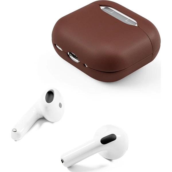 iWant kožené pouzdro pro AirPods 4/4 (ANC) hnědé - Pouzdra - Obrázek 37c203ac181d4e11ac41ffdacd223e01