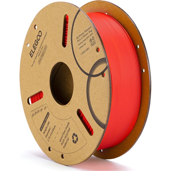 Elegoo PLA Červená / Red 1,75 mm 1 kg Červená