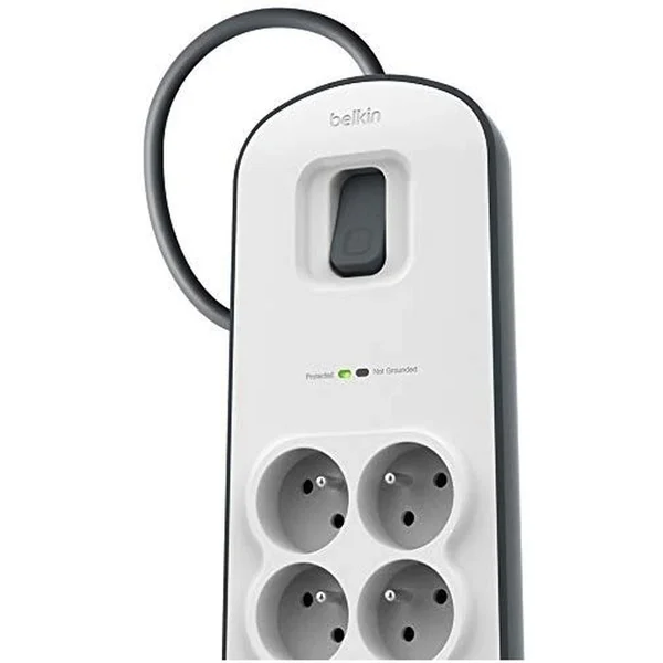 Belkin přepěťová ochrana BSV804, 8 zásuvek, 2xUSB/2.4A, 2m - Přepěťové ochrany - Obrázek 381L100301
