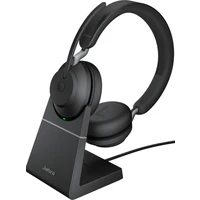 Jabra Evolve2 65USB-A Black UC Stereo Deskstand - Sluchátka