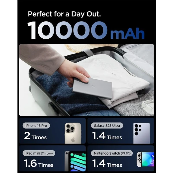 Spigen Essential powerbanka 10000mAh (22.5W) šedá (EA2210) - Powerbanky - Obrázek 381a54de11714f60890e1abdbcd896c9
