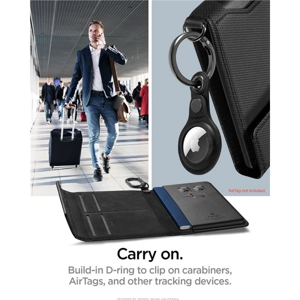 Spigen Universal Passport Holder pouzdro na cestovní doklady černé - Pouzdra - Obrázek 3865b4da89264788b49f649f655648bf