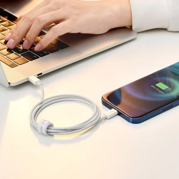 Baseus Superior USB-A/Lightning napájecí kabel 1m bílý - Kabely a redukce - Obrázek 386E300401
