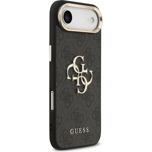 Guess PU Leather 4G Metal Logo Gold Frame MagSafe kryt iPhone Air černý - Pouzdra - Obrázek 386f1a532fef43759fae82efd6a3181f