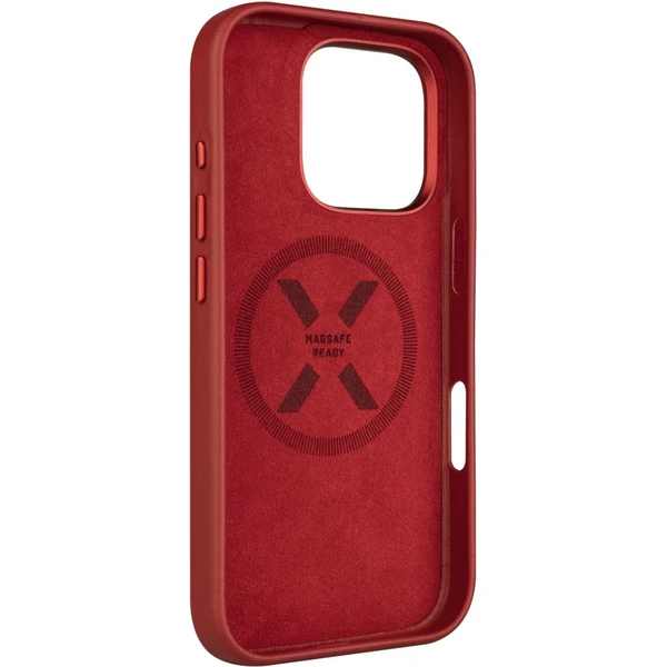 FIXED MagLeather kožený kryt s MagSafe Apple iPhone 16 Pro červený - Pouzdra - Obrázek 38865bd106254d48b993ccd3fe5c8a08