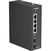 D link 6-Port Gigabit Industrial PoE+ Unmanaged switch - Switche